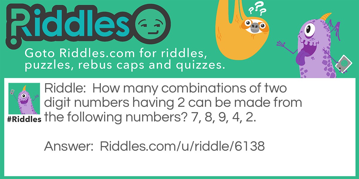 Maths Riddles 7 Riddle Meme.