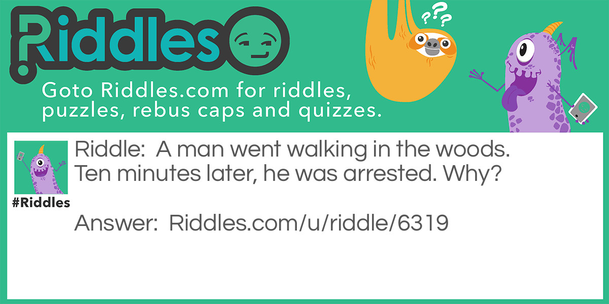 Arrest Riddle Meme.