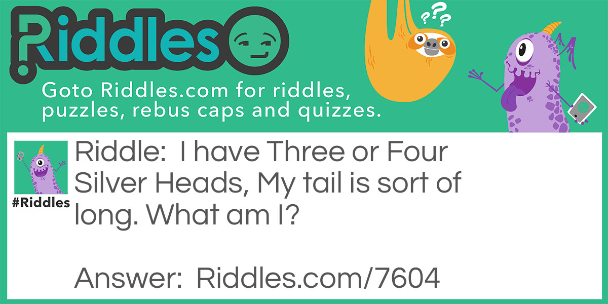 Silver Heads Riddle Meme.