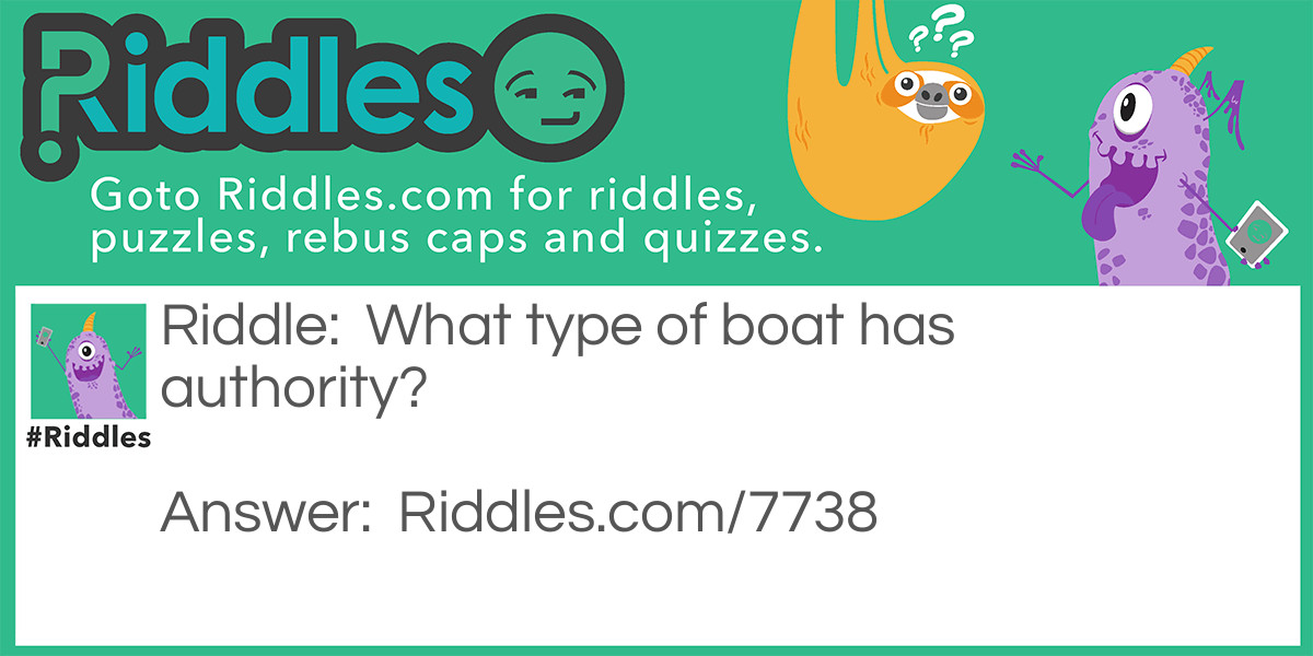 What type of boat has authority?