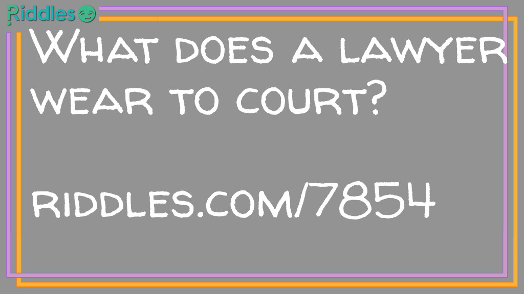 The Law joke Riddle Meme.