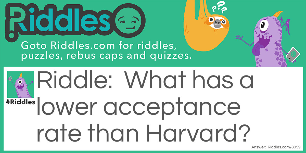 Harvard Riddle Meme.