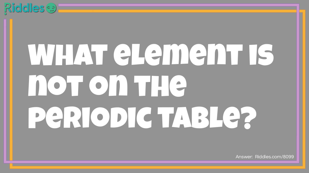 What element is not on the periodic table?