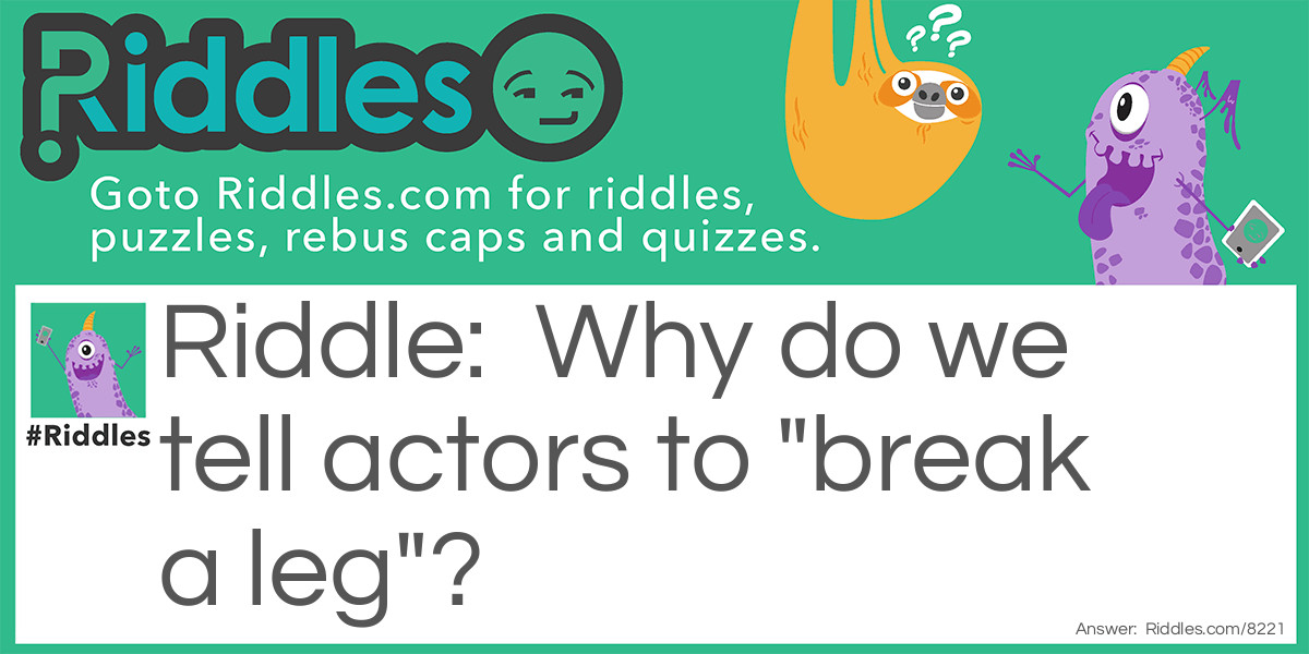 Actors Riddle Meme.