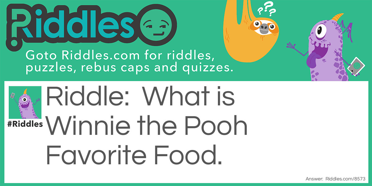 What is Winnie the Pooh Favorite Food.
