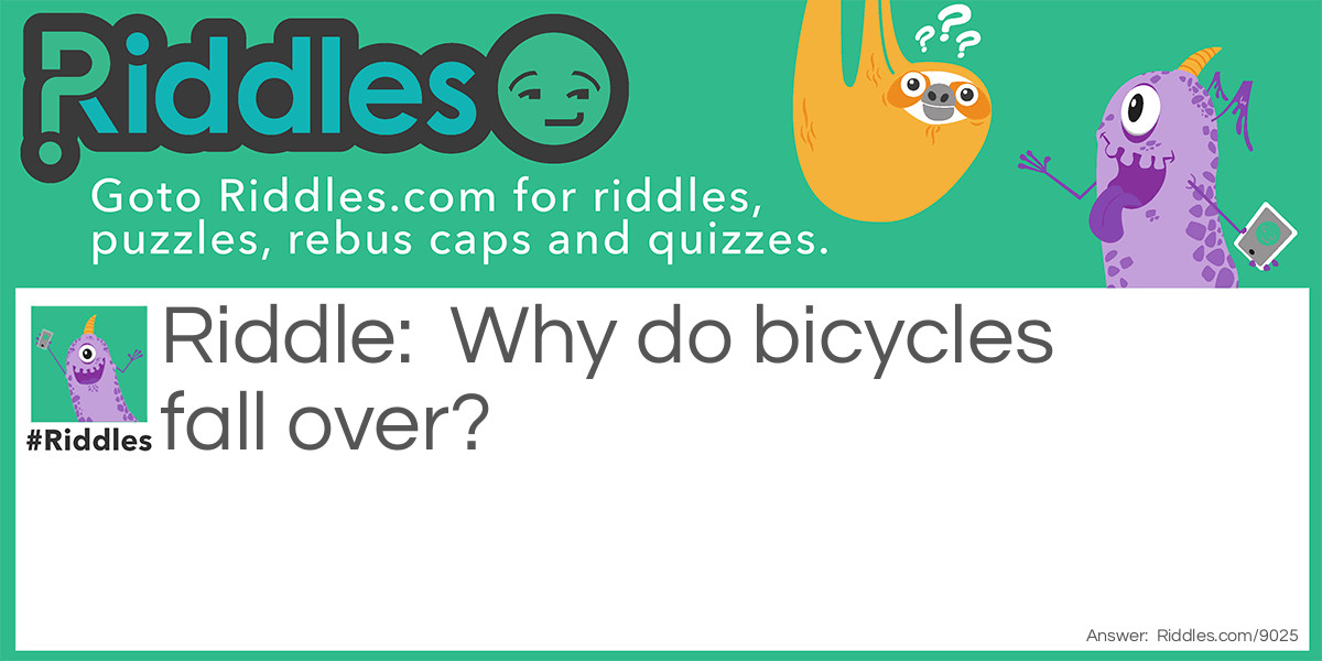 The Fallen Bicycle Riddle Meme.