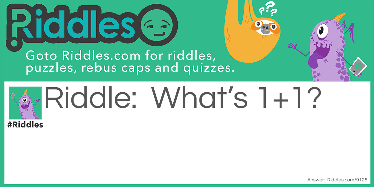 Math games Riddle Meme.