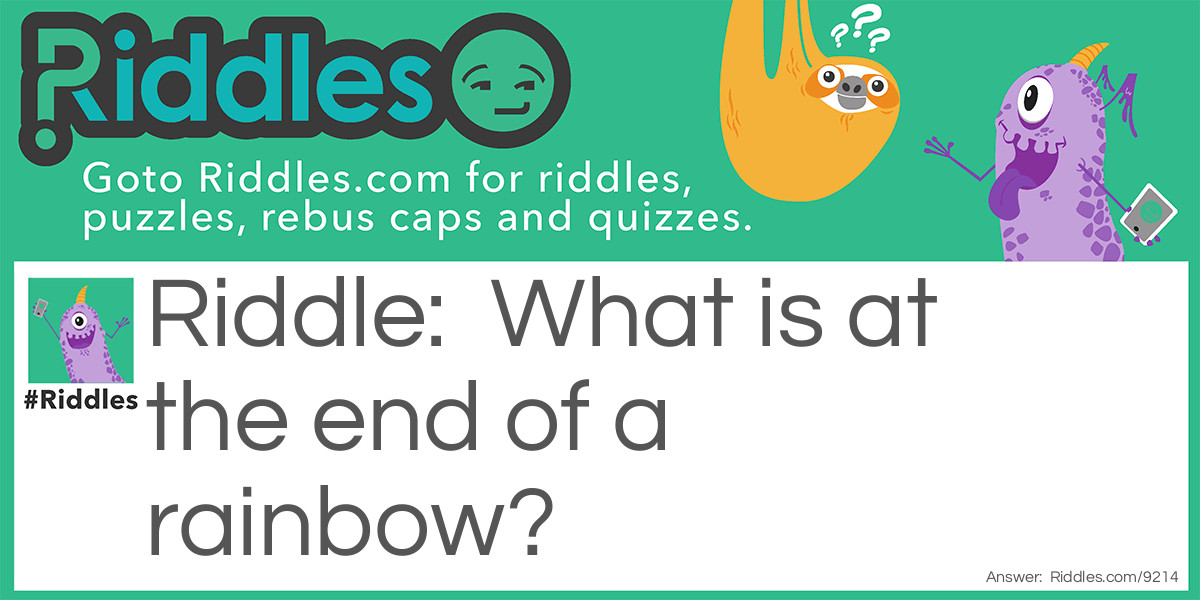 Rainbow Riddle Riddle Meme.