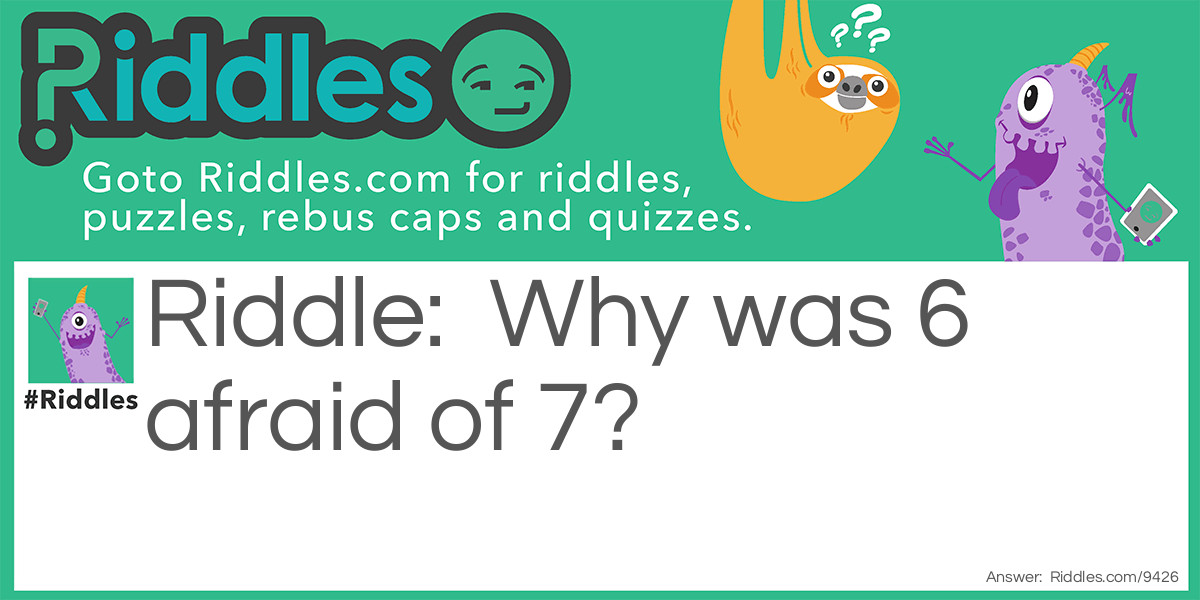 Scary Numbers Riddle Meme.