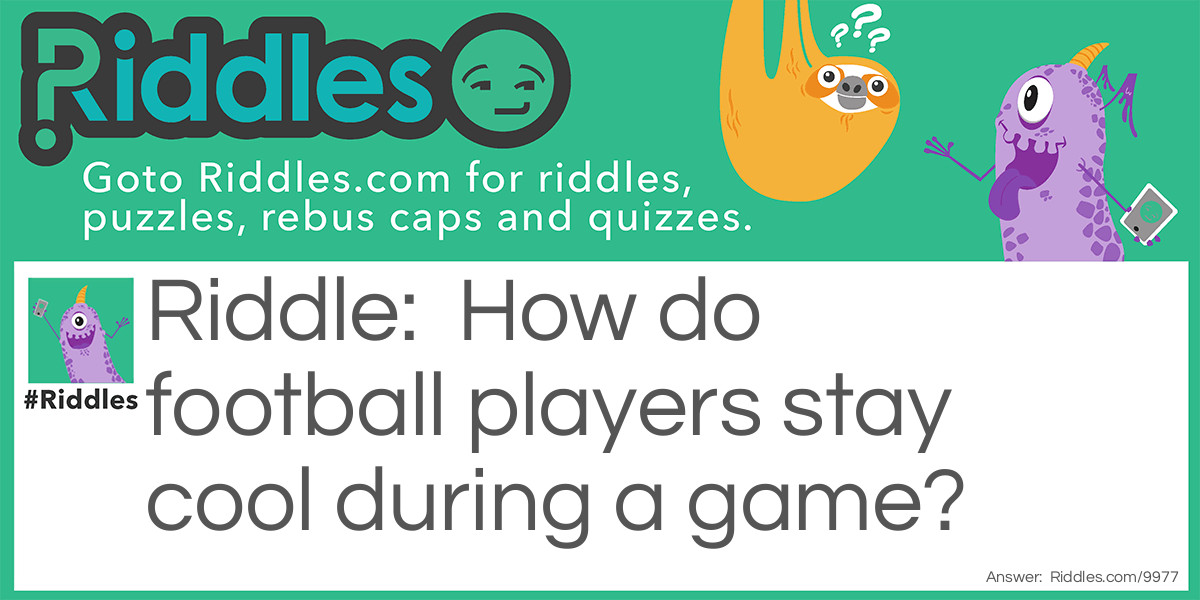 How do football players stay cool during a game?