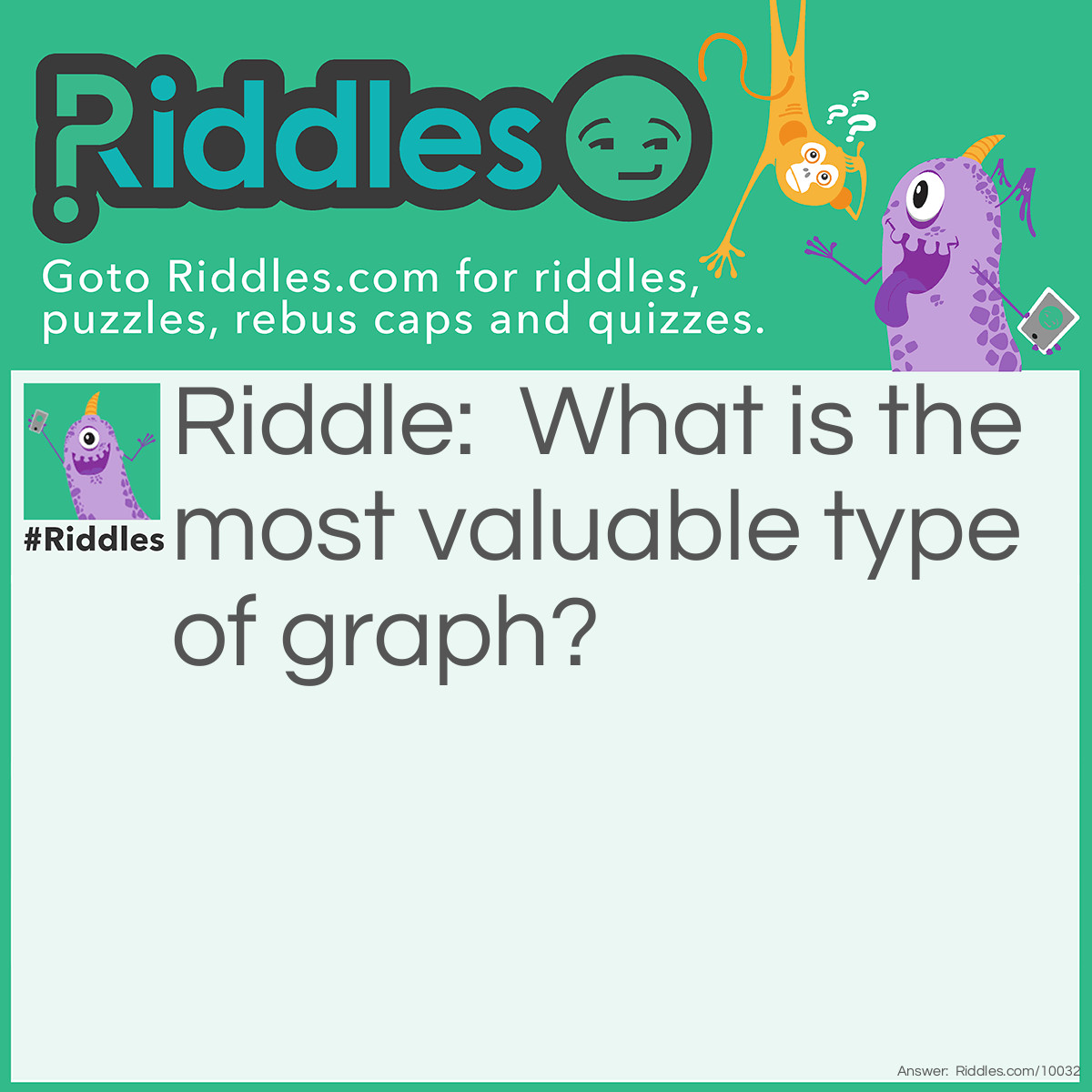 Riddle: What is the most valuable type of graph? Answer: An autograph.