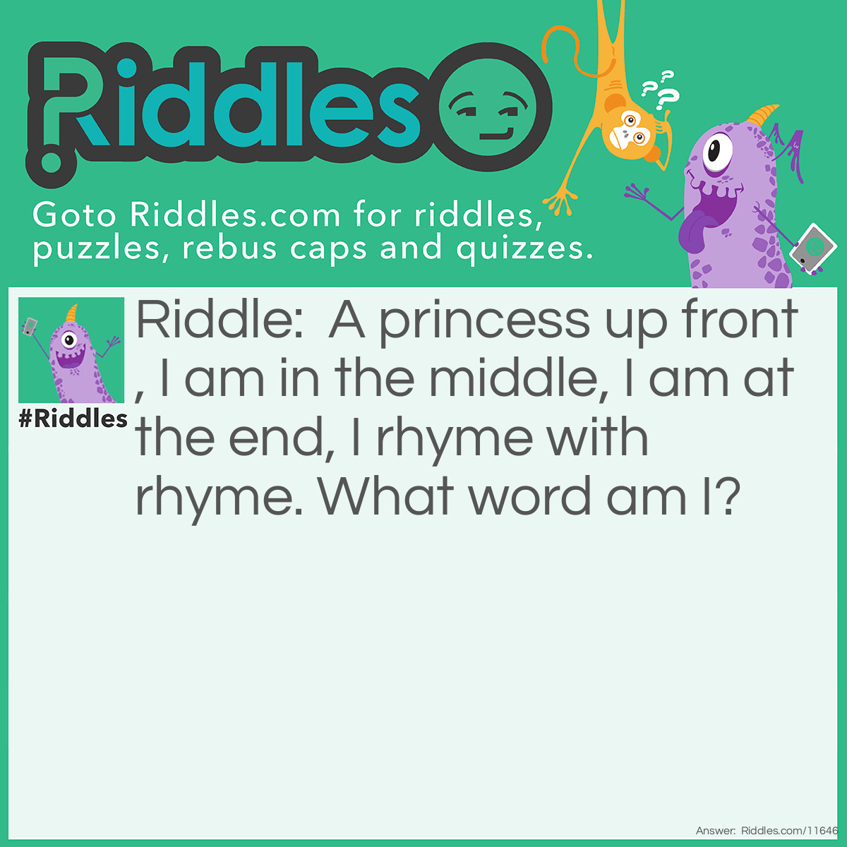 I Rhyme With Rhyme... Riddle And Answer | Riddles.com