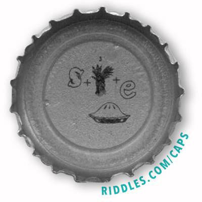 Lucky Beer Bottle Cap 3 version 3 series 1 Riddles.com/caps