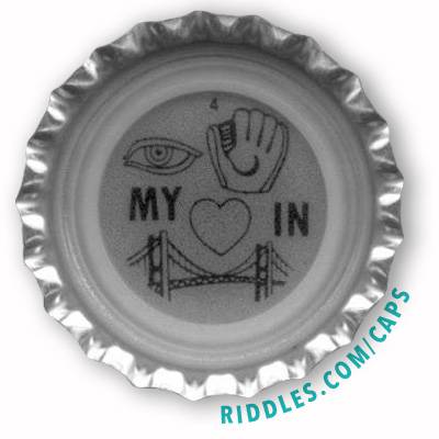 Lucky Beer Bottle Cap #4 series 1 Riddles.com/caps