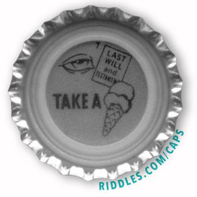 Lucky Beer Bottle Cap #7 series 1 Riddles.com/caps