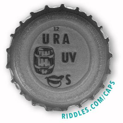 Lucky Beer Bottle Cap #12 series 1 Riddles.com/caps