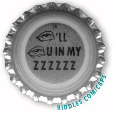 Lucky Beer Bottle Cap #18 series 1 Riddles.com/caps
