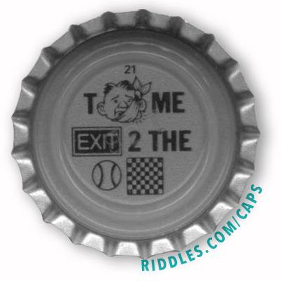Lucky Beer Bottle Cap #21 series 1 Riddles.com/caps