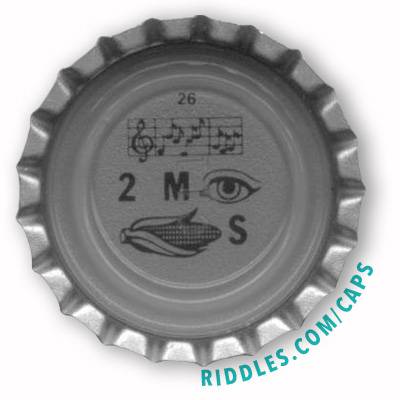 Lucky Beer Bottle Cap #26 series 1 Riddles.com/caps