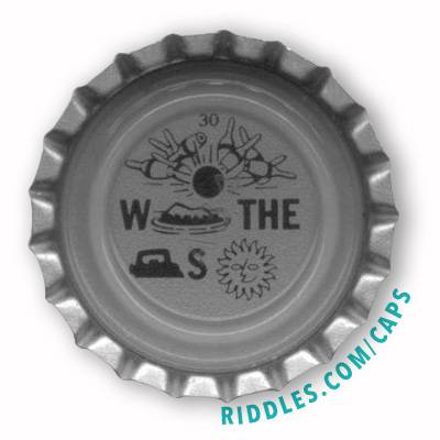 Lucky Beer Bottle Cap #30 series 1 Riddles.com/caps