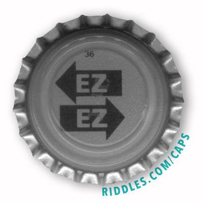 Lucky Beer Bottle Cap Puzzle #36 series 1 Riddles.com/caps