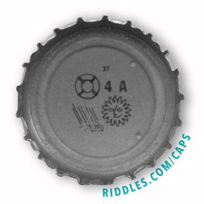 Lucky Beer Bottle Cap Puzzle #37 series 1 Riddles.com/caps
