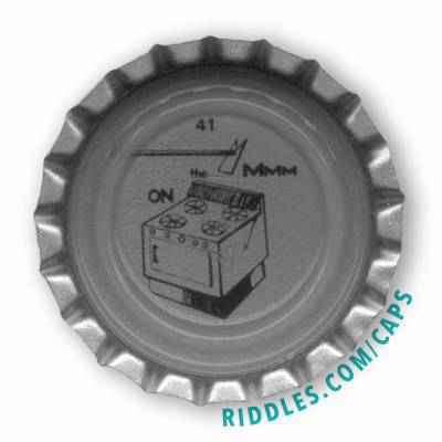 Lucky Beer Bottle Cap Puzzle #41 series 1 Riddles.com/caps