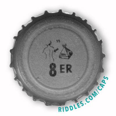 Lucky Beer Bottle Cap Puzzle #55 series 1 Riddles.com/caps